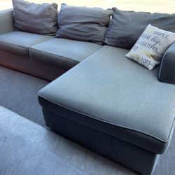 Gorgeous Blue Gray Sectional 