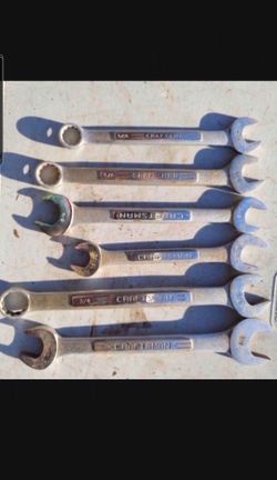 6pc CraftsMan Toot Wrenches Sizes Pictured