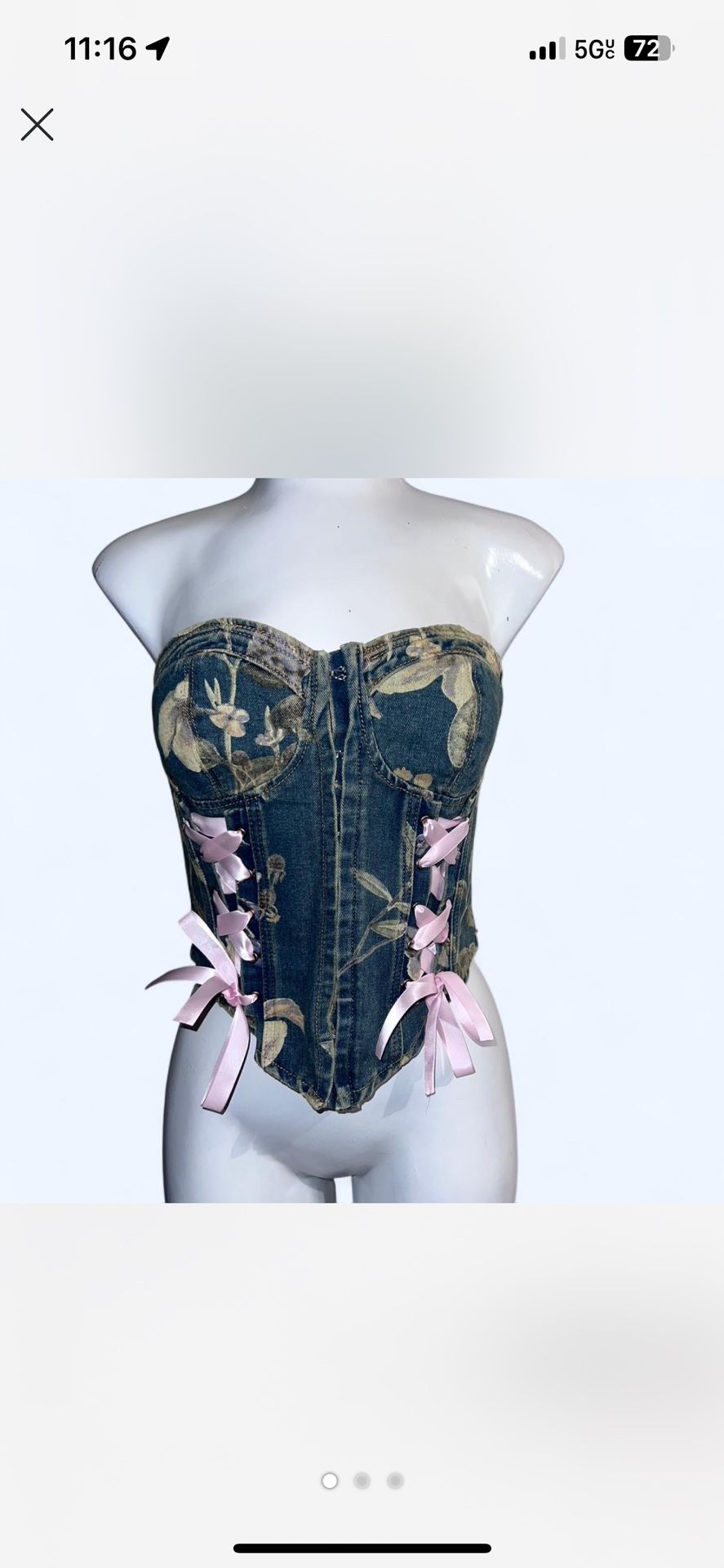 Denim Corset