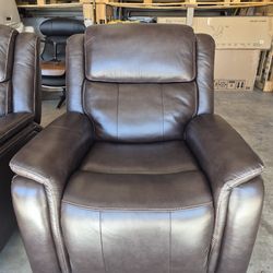 Barcalounger Bryson Leather Power Rocker Recliner with Power Adjustable Headrest