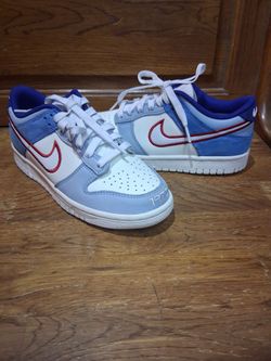 Nike Dunk Low Blue White Red Sneakers