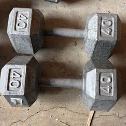 40 Pound Dumbbell Set