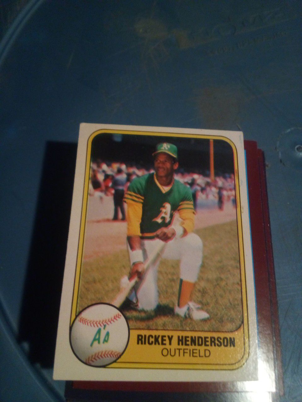 Rick Henderson 2 year baseball card