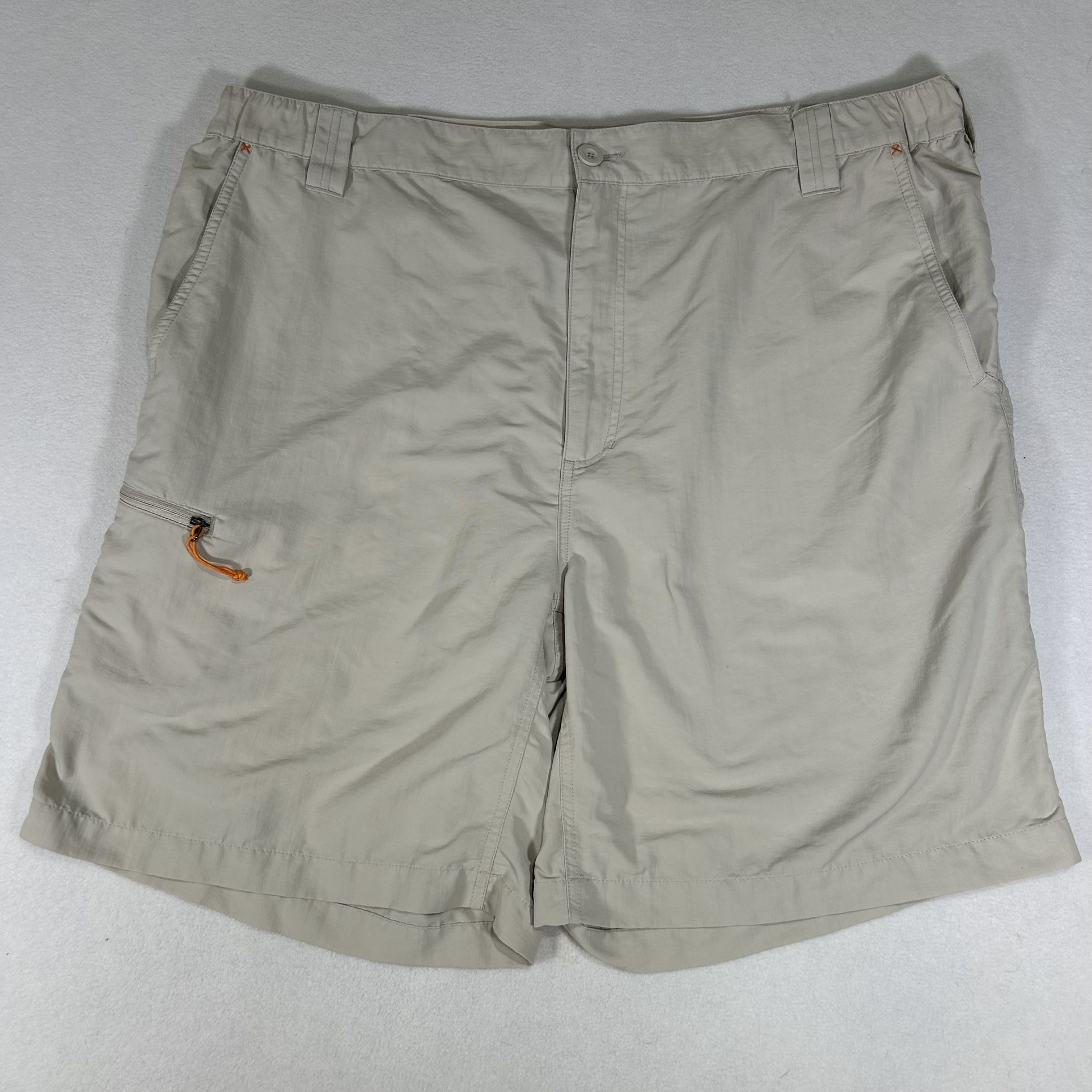 Orvis Chino Men's XL Beige Trout Bum Performance Hiking Fishing Shorts