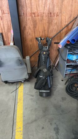 Golf clubs and bag