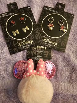 Earrings and keychain