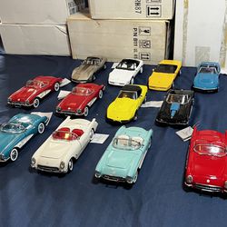 15 Franklin Mint Corvette diecasts 1(contact info removed)