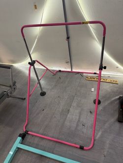Moving sale!! Gymnastics Bar for Kids,Adjustable Height, Horizontal Bars,Folding, 140 lbs Weight Capacity