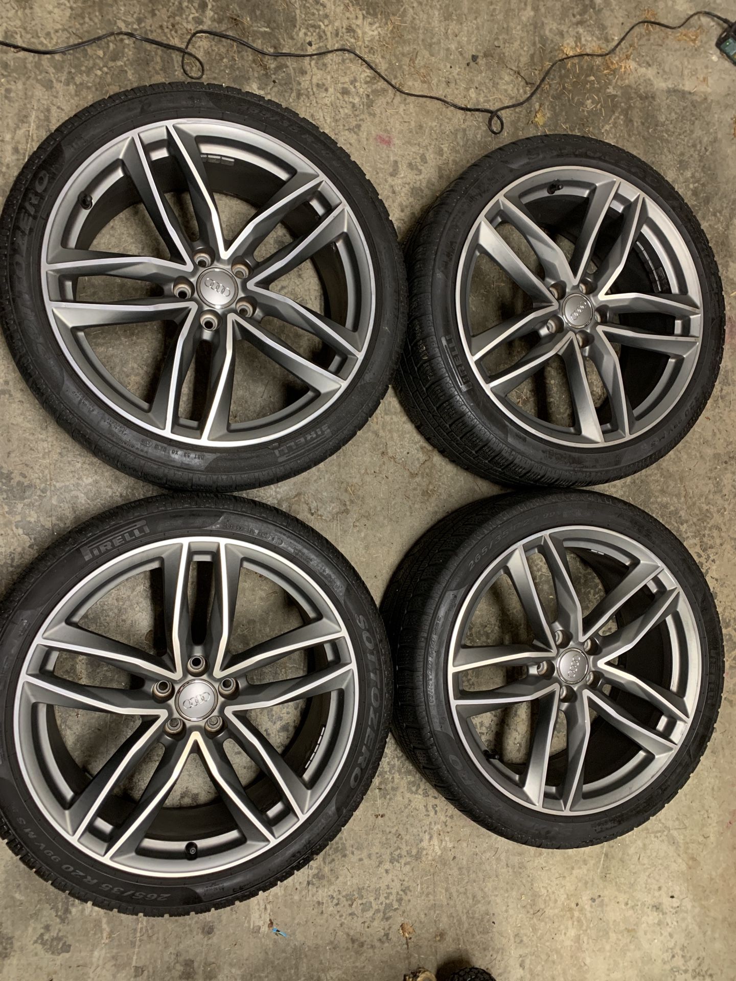 20” Genuine OEM Audi RS6 Wheels with Winter Tires