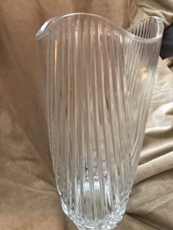 Beautiful solid crystal vase