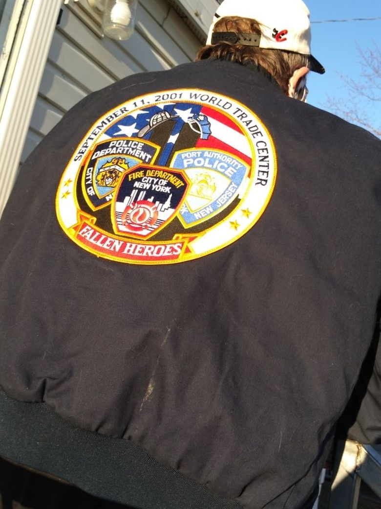 9/11 Patch On Back Of X Large Men's Jacket
