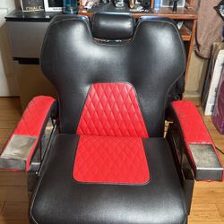 Barber Chair Red And Black