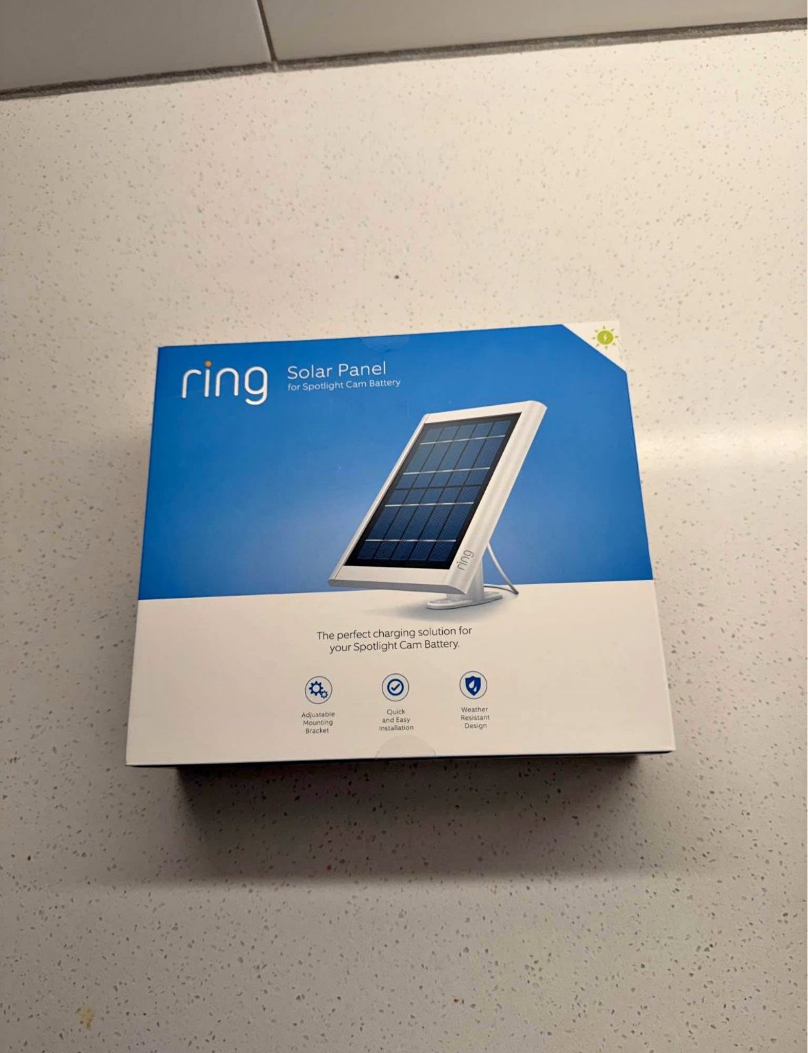 RING Solar Panel For Spotlight Cam Battery - New In Sealed Box