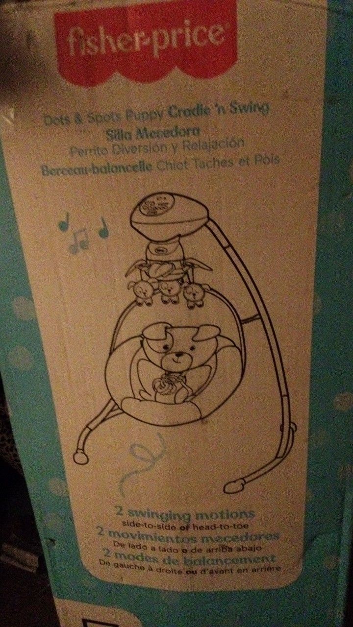 Fischer Price Puppy Themed Baby Swing
