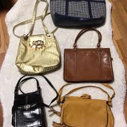 5  PURSES FOR $30 EXCELLENT CONDITION 