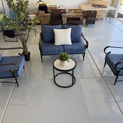 Four Piece Outdoor Metal Patio Set