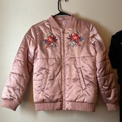 Gap Kids Satin Embroidered Bomber Jacket (XL Regular)