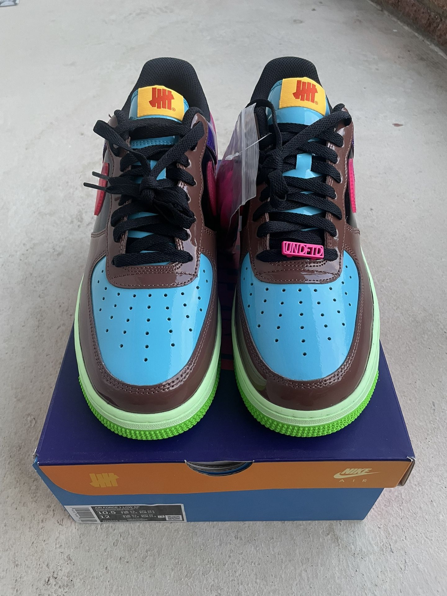 Nike Air Force x Undefeated Multi Patent Pink Prime Size