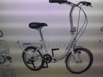 SCHWINN LOOP FOLDING BIKE, 20 INCH WHEEL AGES14+WHITE…LIKE NEW CONDITION