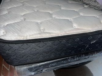 Fully Complete Twin Bed Mattress Frame Box Spring