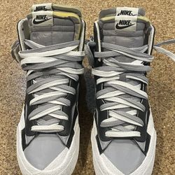 NIKE BLAZER MID SACIA BLK/GREY SIZE 11’s MEN / 12.5 WOMEN 