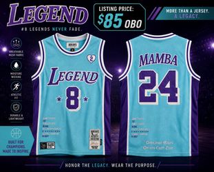 🔥 Kobe Bryant “Legend” #8 Jersey