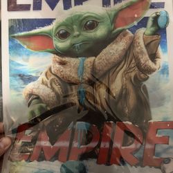 3D Star Wars Yoda & Grogu Poster