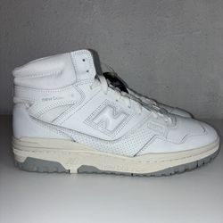 (NEW) New Balance 650 High Top Men's Size 12 Sneakers White Grey Shoes BB650RWW