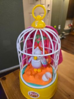 Pets Alive Bird in Cage Interactive Toy