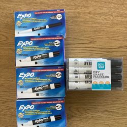 Dry Erase Markers and Sharpeners