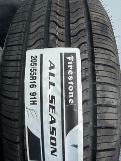 2 New Firestone All Season Tires – 205/55R16 91H