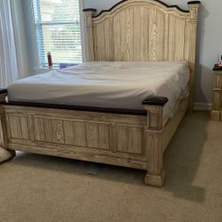 Queen Bedroom Set With Mattress And Base For Sale