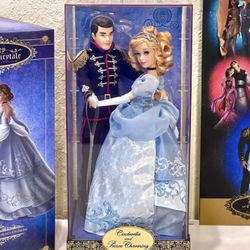 NEW! Disney Fairytale Designer Collection Cinderella & Prince Charming LE Dolls  + bag  4242 of 6000  Carefully packaged to arrive in perfect conditio