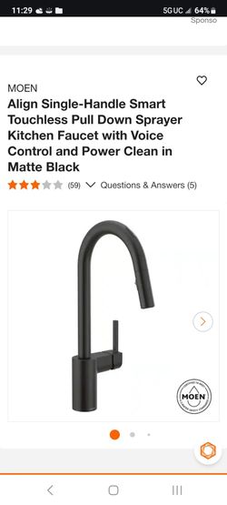 Moen smart single handle pull down kitchen  faucet