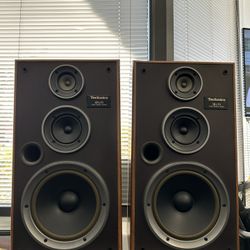 Vintage Technics 3-Way Speakers 