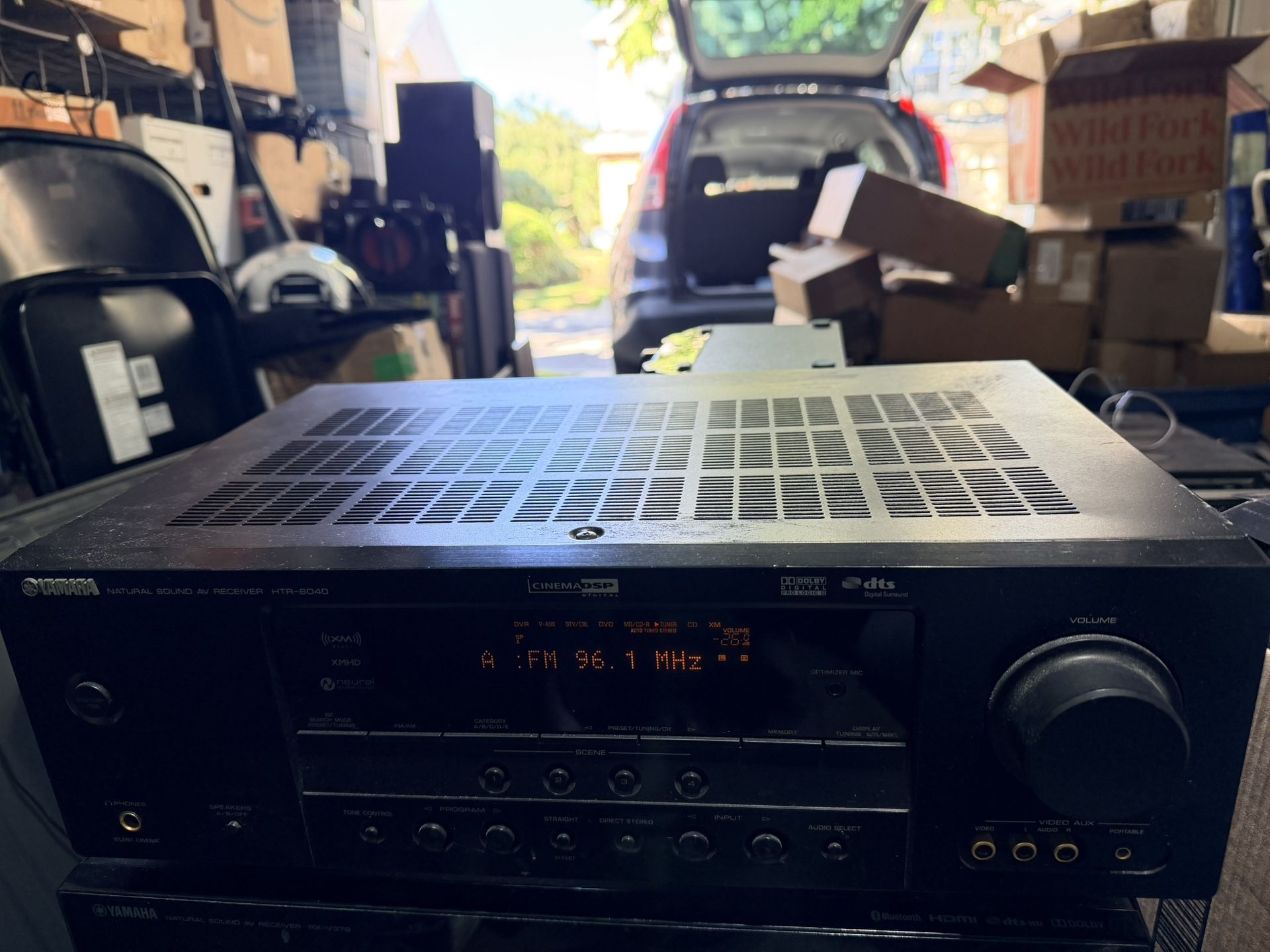 Yamaha HTR-6040 Sound Av Receiver - Tested Working Good - No Remote 