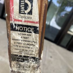 6 Ft Wooden Ladder 