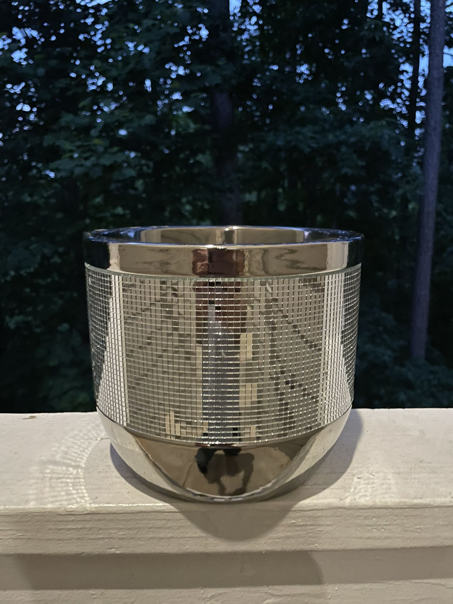 Glittering Mirrorball Planter | Medium Sized | Flowers, Plants, Succulents | 8”W | 6.75” H
