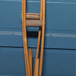 Wood Crutches 