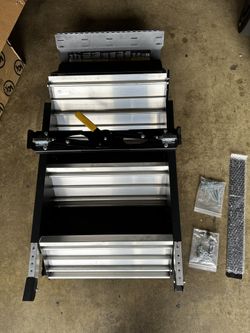 Lippert 791572 SolidStep Fold-Down RV Triple Steps - 25-28-7/8" Width