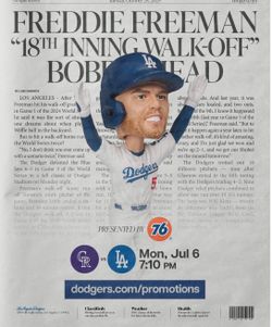 Dodgers vs Rockies 2 tickets 7/6