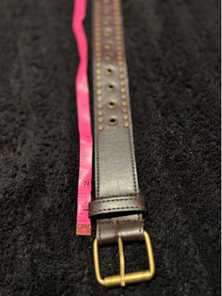 Brown studded belt M/L- women’s accessory