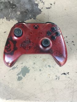 Xbox One Controller Gears of War 4 Crimson Omen Limited Edition - Tested & Working Xbox One Controller Gears of War 4 Crimson Omen Limited Edition - T