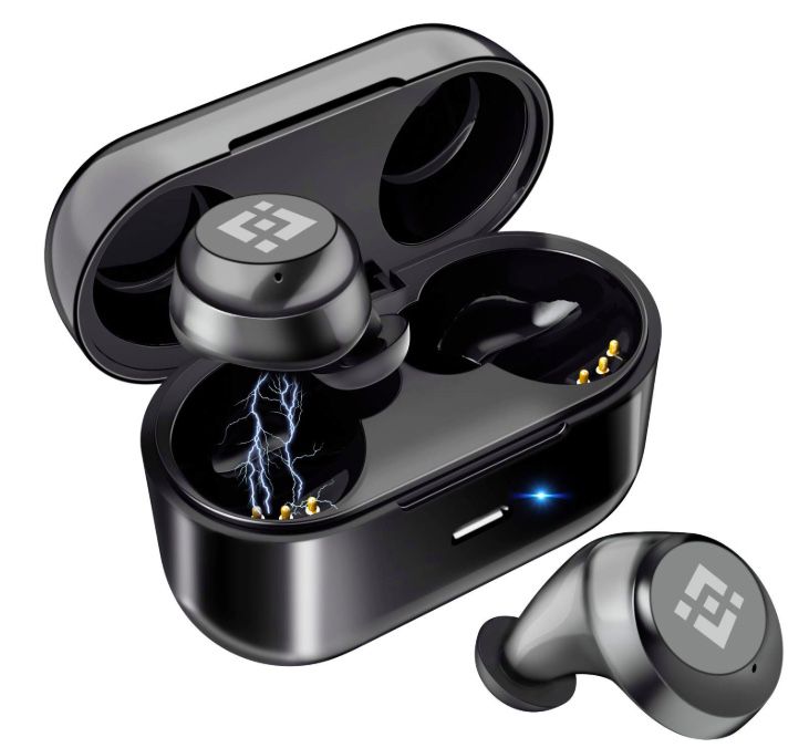 Brand New in Box 5.0 with 28Hr Wireless Earbuds 【Upgraded Graphene 3D Stereo Sound】 Bluetooth Play Time Noise Cancelling Lightweight Bluetooth Headph