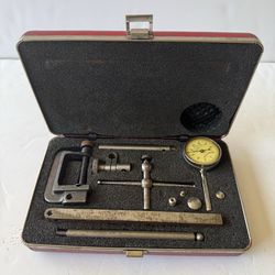 Starrett No.196 Dial Indicator .001" Set Machinist Tool w/Case USA