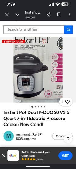 Instant Pot Duo 60 V3 (IP-DUO60 V3)