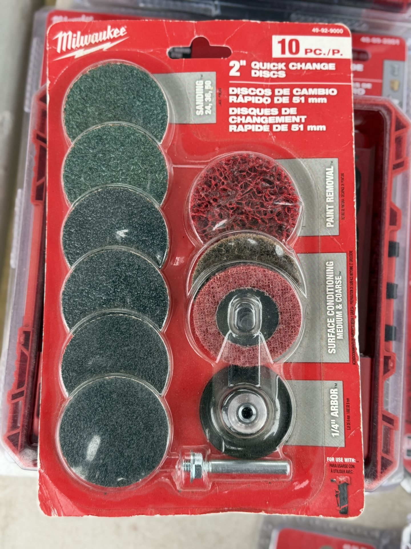 Milwaukee 10 Pc. 2" Quick Change Disc Kit