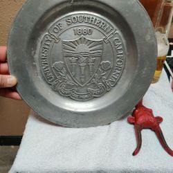 Vintage University Of Southern California Commemorative Plate