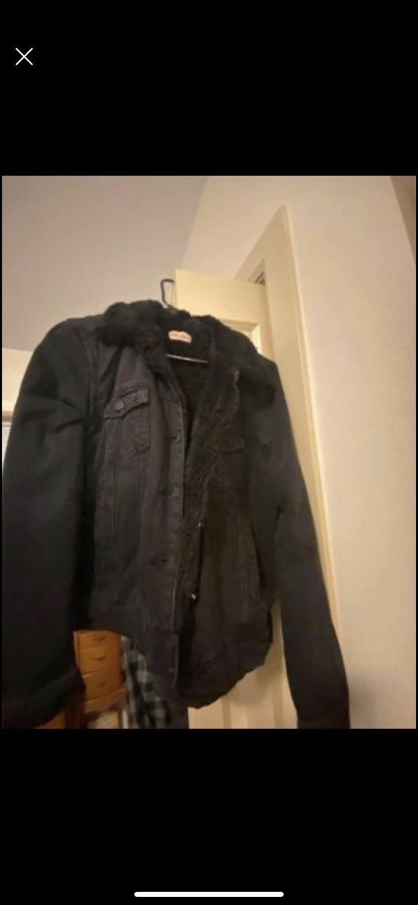 Womans new Black Stone Wash Jean Jacket