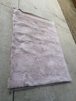 Large Beige Shag Rug